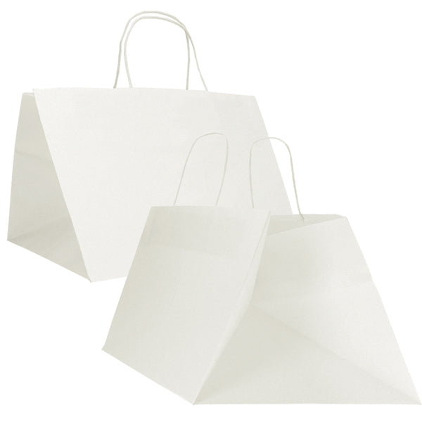 Mainetti Bags - 084867 - Shopper Surf Maxi - 34 x 34 x 25 cm - carta kraft - bianco - Mainetti Bags - conf. 15 pezzi