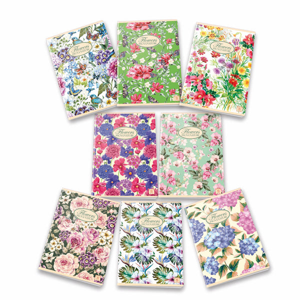 PIGNA - 02088355M - Quaderno Nature Flowers - A5 - 5 mm - 42 fogli - 80 gr - Pigna