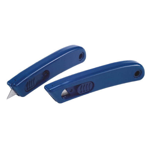Linea Flesh - 1659 - Cutter monouso detectabile - con lama retraibile - blu - Linea Flesh