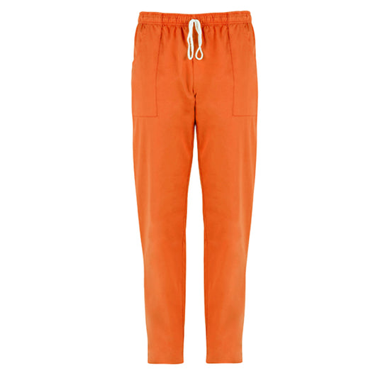 Giblor's - Q3P00246-D24-L - Pantalone Pitagora - unisex - 100 cotone - taglia L - arancio - Giblor's