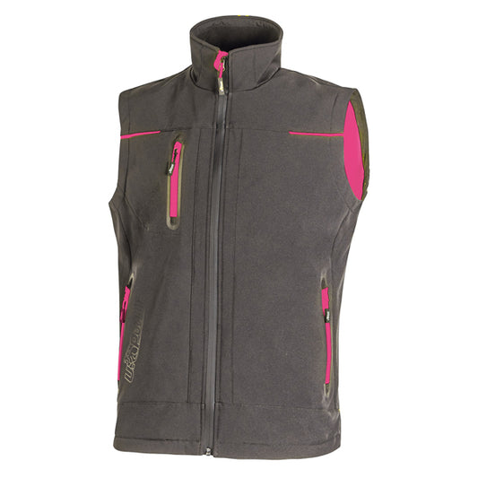 U-Power - FU188GF-L - Gilet donna Universe Lady - taglia L - grigio-fucsia - U-power