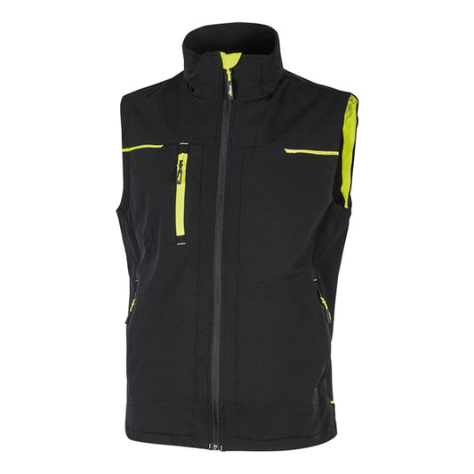 U-Power - PE263BC-M - Gilet donna Saturn Lady - taglia M - nero-giallo - U-power