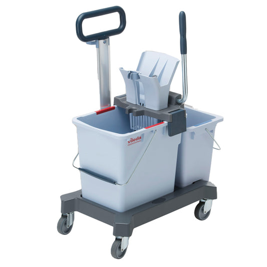 VILEDA - 147200 - Carrello con barra UltraSpeed Pro Doppio - per pulizie - 62 x 38 x 85 cm - Vileda