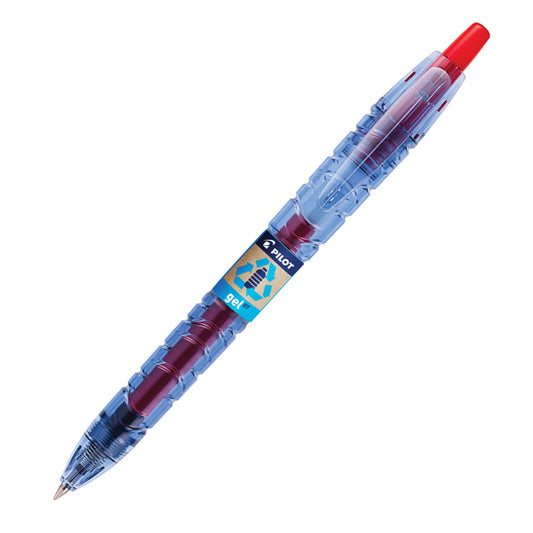 PILOT - 040182 - Roller gel a scatto B2P Begreen - punta 0,7 mm - rosso - Pilot
