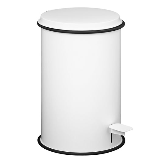 Laminart - 500-B - Pattumiera - 5 L - acciaio inox - bianco - Laminart