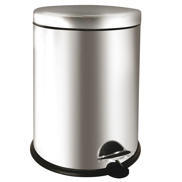 MEDIALINTERNATIONAL - 913120 - Pattumiera a pedale Bin Basic - 12 L - acciaio inox - Medial International