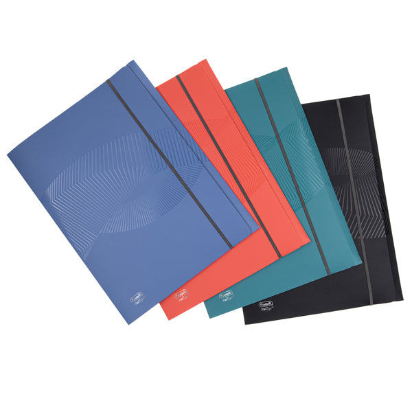 FAVORIT - 400159169 - Cartella 3L Osmose Recyc - c-elastico - PP -  f.to utile 24 x 33 cm - colori assortiti - Favorit