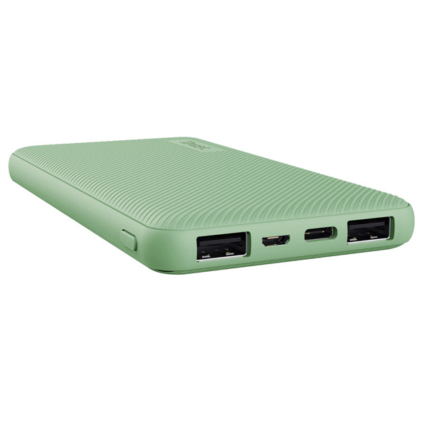 TRUST - 25029 - Powerbank Primo - ultrasottile - da 10.000 mAh - verde - Trust