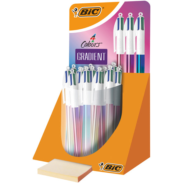 BIC - 511031 - Penna 4 Colours Gradient - colori assortiti - Bic - expo 30 pezzi