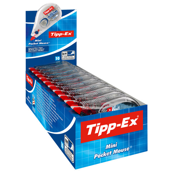 TIPP-EX - 8922365 - Correttore Tipp-Ex pocket mouse Decor - Bic - expo 10 pezzi - 98784 -  Conf. da 1 Pz.