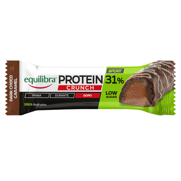 Equilibra - BAPCR - Barretta Protein 31 Low Sugar Crunch - dark choco caramello - 40 gr - Equilibra