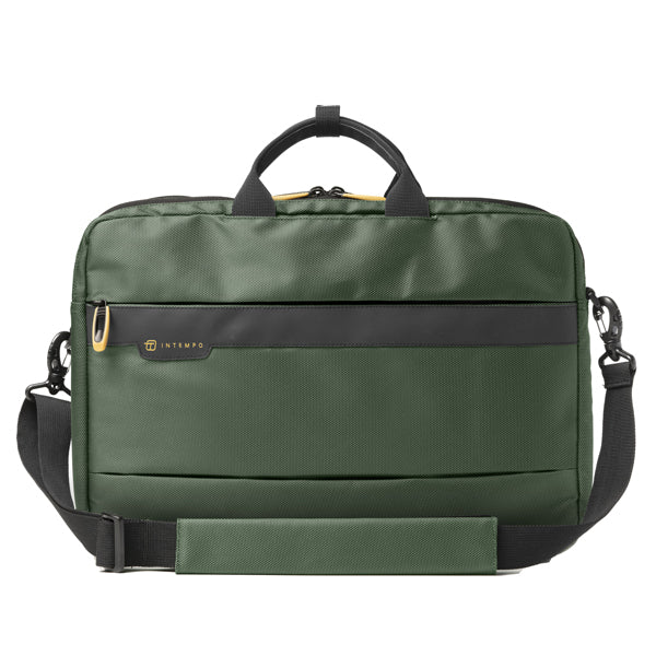 IN TEMPO - 9236JBL24 - Borsa Office Bag Job - 44 x 34 x 12 cm - tessuto tecnico - verde - In Tempo