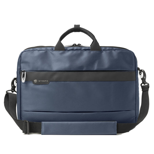 IN TEMPO - 9236JBL32 - Borsa Office Bag Job - 44 x 34 x 12 cm - tessuto tecnico - blu - In Tempo