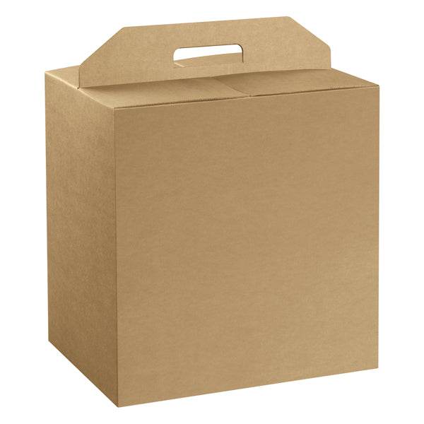 SCOTTON - 38535 - Scatola panettone + bottiglia - 28 x 20 x 35 cm - cartone liscio - avana - Scotton
