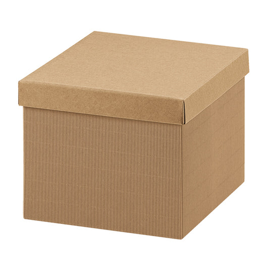 SCOTTON - 35302C - Scatola - con coperchio - 40 x 28,5 x 24 cm - cartone onda - avana - Scotton