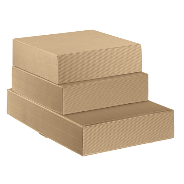 SCOTTON - 7651 - Scatola cantinetta - 2 bottiglie - 34 x 18,5 x 9 cm - cartone onda - avana - Scotton