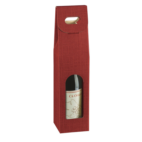 SCOTTON - 35348C - Scatola - 1 bottiglia - 9 x 9 x 38,5 cm - cartone seta - bordeaux - Scotton