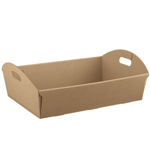 SCOTTON - 7744C - Cesto - 43 x 30 x 11 cm - cartone onda - avana - Scotton