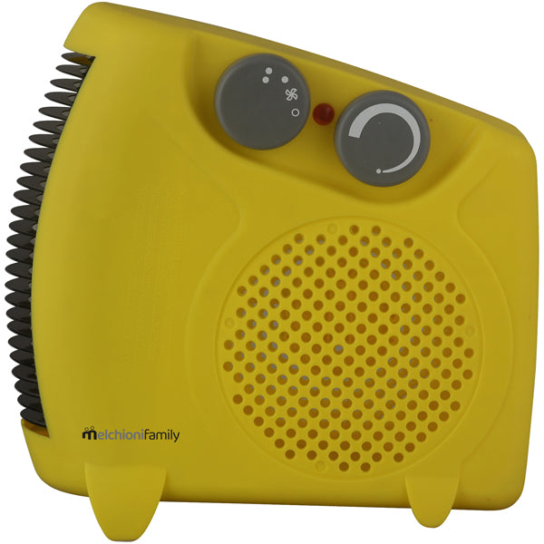 Melchioni Family - 158640044 - Termoventilatore Hotty Plus - orizzontale-verticale - 2000 W - 14,5 x 11 x 25 cm - giallo - Melchioni