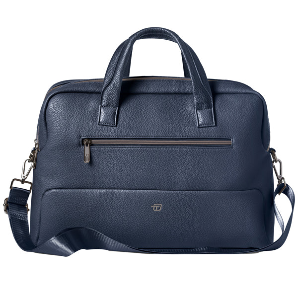 IN TEMPO - 9236GAT32 - Borsa Gate Trended - con manici - 41 x 30 x 15 cm - ecopelle - blu - InTempo