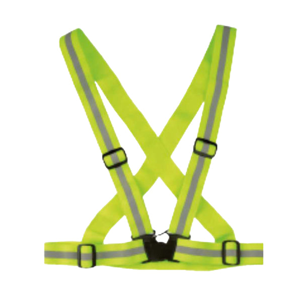 WOWOW - 110355 - Bretella alta visibilitA' Cross Belt - regolabile - taglia unica - giallo fluo - WoWow - 99396 -  Conf. da 1 Pz.