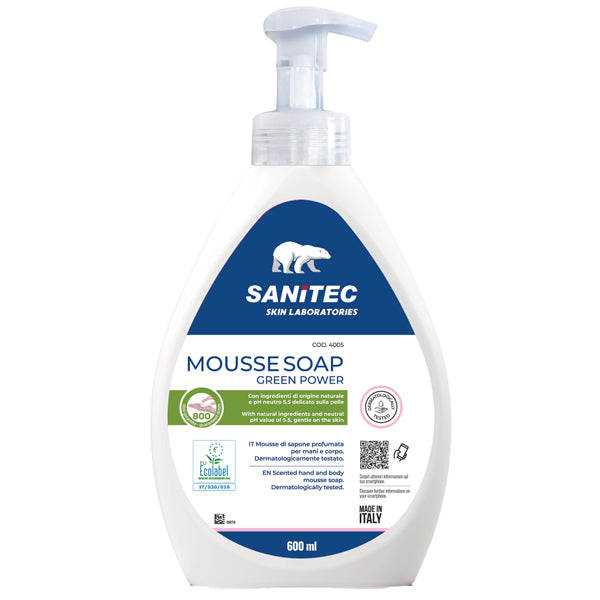 Sanitec - 4005 - Sapone in mousse Green Power - 600 ml - Sanitec - 99422 -  Conf. da 1 Pz.
