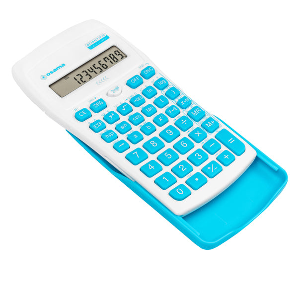 OSAMA - OS 84019130 - Calcolatrice scientifica OS 134-10 BeColor - bianco - tasti azzurri - Osama - 99485 -  Conf. da 1 Pz.