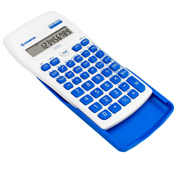 OSAMA - OS 84019079 - Calcolatrice scientifica OS 134-10 BeColor - bianco - tasti blu - Osama - 99486 -  Conf. da 1 Pz.