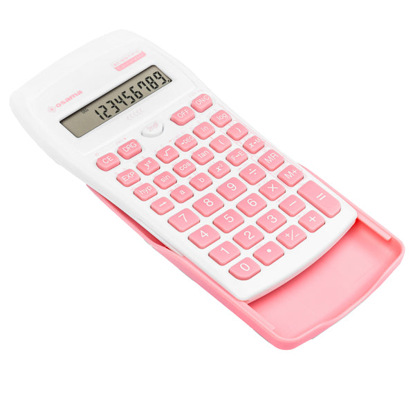 OSAMA - OS 84019161 - Calcolatrice scientifica OS 134-10 BeColor - bianco - tasti rosa - Osama - 99488 -  Conf. da 1 Pz.