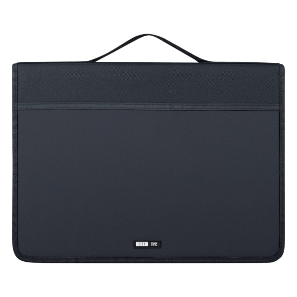 City Time - 249-N - Portablocco Porter - con manici - tessuto - nero - A4 - City Time - 99503 -  Conf. da 1 Pz.