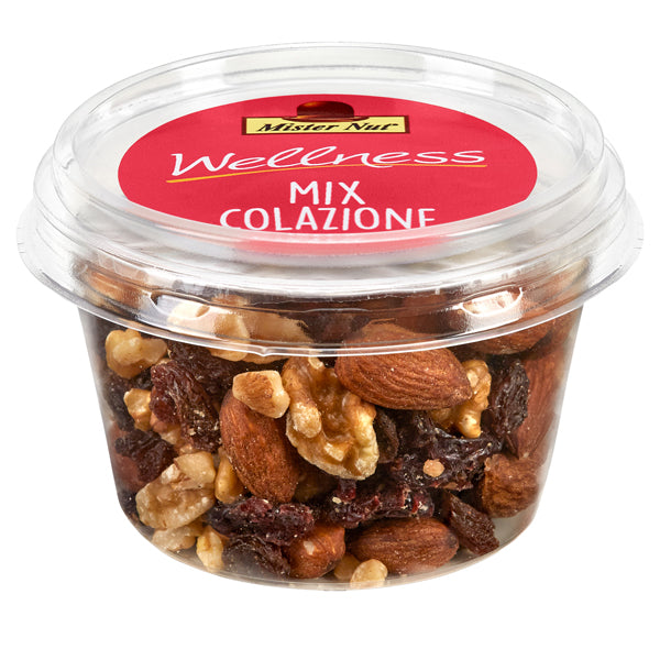 Mister Nut - 118061300613 - Mix colazione - frutta secca e disidratata - in bicchiere - 125 gr - Mister Nut - 99527 -  Conf. da 1 Pz.