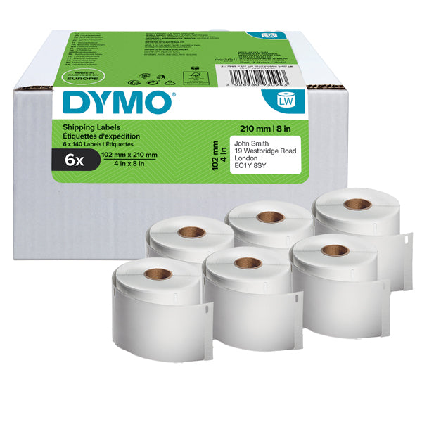 DYMO - 2177565 - Etichette LW DHL solo per LW5XL - 102mmx210mm - 6 Rotoli - DYMO - 99570 -  Conf. da 1 Pz.