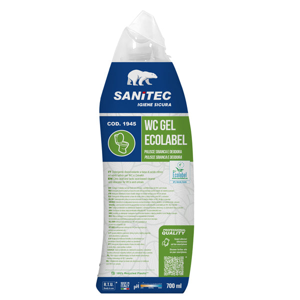 Sanitec - 1945 - Detergente disincrostante WC Gel Greenpower - 700 ml - Sanitec - 99583 -  Conf. da 1 Pz.