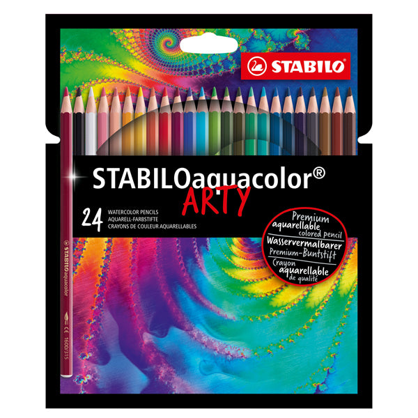 STABILO - 1624-1-20 - Pastelli Arty Aquacolor - colori assortiti - Stabilo - astuccio 24 pezzi - 99915 -  Conf. da 1 Pz.