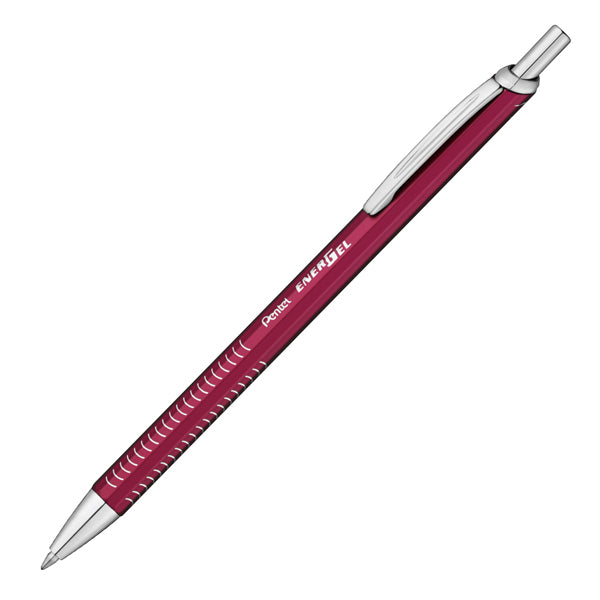 PENTEL - BL447B-A - Penna roller EnerGel Metal Slim - punta 0,7 mm - fusto rosso - Pentel - 99918 -  Conf. da 1 Pz.