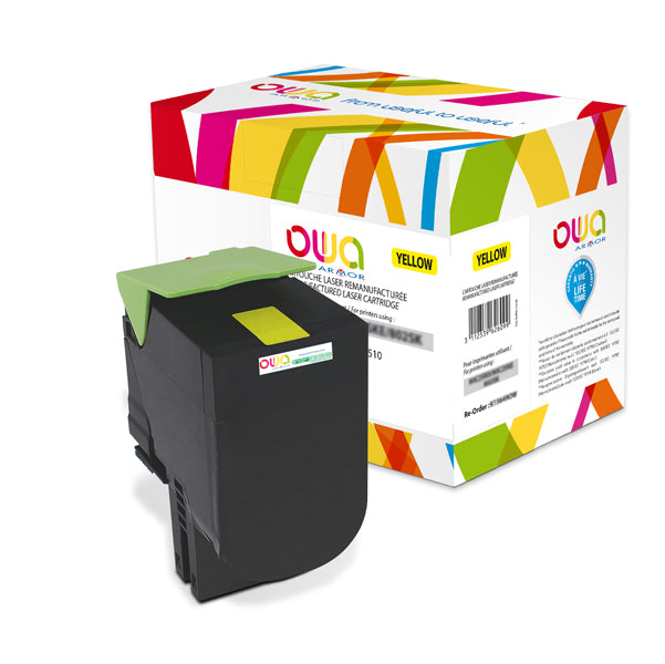 ARMOR - K15812OW - Armor - Toner Compatibile per Lexmark - Giallo - 80C2HY0 - 3.000 pag