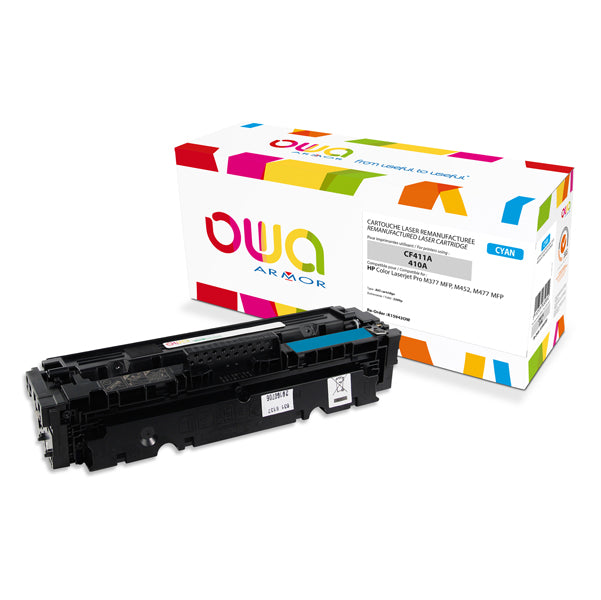 ARMOR - K15943 - Armor - Toner Compatibile per Hp - Ciano - CF411A - 2.300 pag