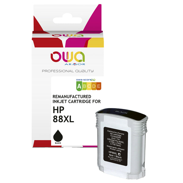 ARMOR - K20256OW - Armor - Cartuccia ink Compatibile  per Hp 88XL - Nero - K20256OW - 80 ml