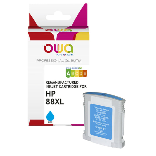 ARMOR - K20257OW - Armor - Cartuccia ink Compatibile  per Hp 88XL - Ciano - K20257OW - 35 ml