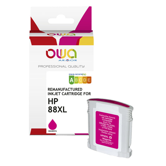 ARMOR - K20258OW - Armor - Cartuccia ink Compatibile  per Hp 88XL - Magenta - K20258OW - 35 ml