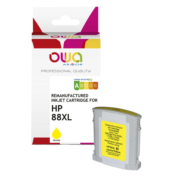 ARMOR - K20259OW - Armor - Cartuccia ink Compatibile  per Hp 88XL - Giallo - K20259OW - 35 ml