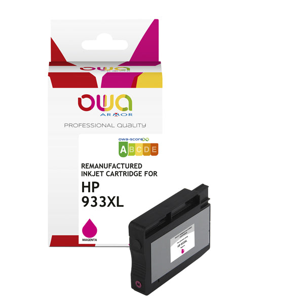 K20427OW - Armor - Cartuccia ink Compatibile  per Hp 933XL - Magenta - K20427OW - 12ml<br\> Altre Informazioni: <br\>Armor Cartuccia Magenta per HP 933XL-12ml - ARMOR Conf. da 1 Pz.