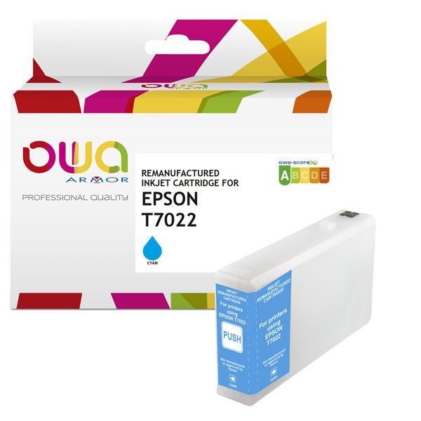 ARMOR - K20434OW - Armor Cartuccia Compatibile Ciano per Epson T7022 - ARMK20434 -  Conf. da 1 Pz.