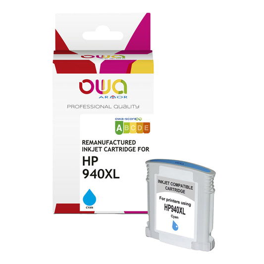 K20446OW - Armor - Cartuccia ink Compatibile  per Hp 940XL - Ciano - K20446OW - 35 ml<br\> Altre Informazioni: <br\>Armor Cartuccia Ciano per HP 940XL-35ml - ARMOR Conf. da 1 Pz.
