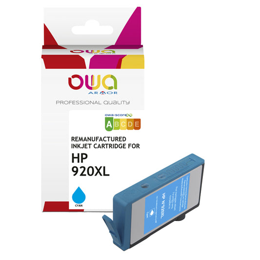 K20450OW - Armor - Cartuccia ink Compatibile  per Hp 920XL - Ciano - K20450OW - 12ml<br\> Altre Informazioni: <br\>Armor Cartuccia Ciano per HP 920XL -12ml - ARMOR Conf. da 1 Pz.