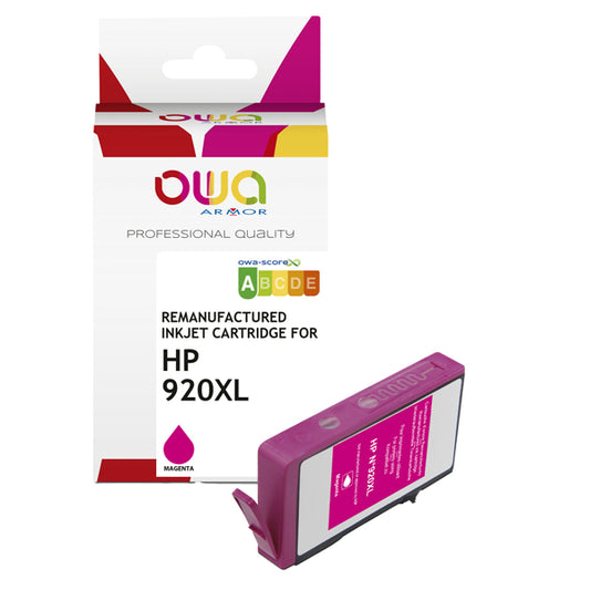 K20451OW - Armor - Cartuccia ink Compatibile  per Hp 920XL - Magenta - K20451OW - 12 ml<br\> Altre Informazioni: <br\>Armor Cartuccia Magenta per HP 920XL -12ml - ARMOR Conf. da 1 Pz.