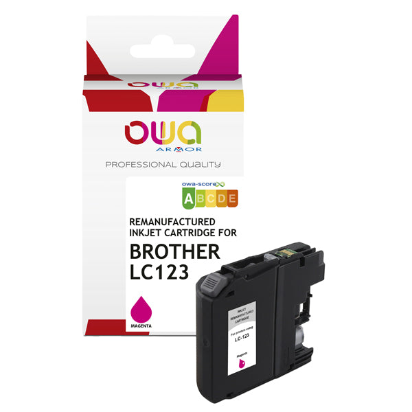 K20536OW - Armor - Cartuccia ink Compatibile  per Brother LC123 - Magenta - K20536OW -10,5ml<br\> Altre Informazioni: <br\>Armor Cartuccia Magenta per Brother  LC123 -10,5ml - ARMOR Conf. da 1 Pz.