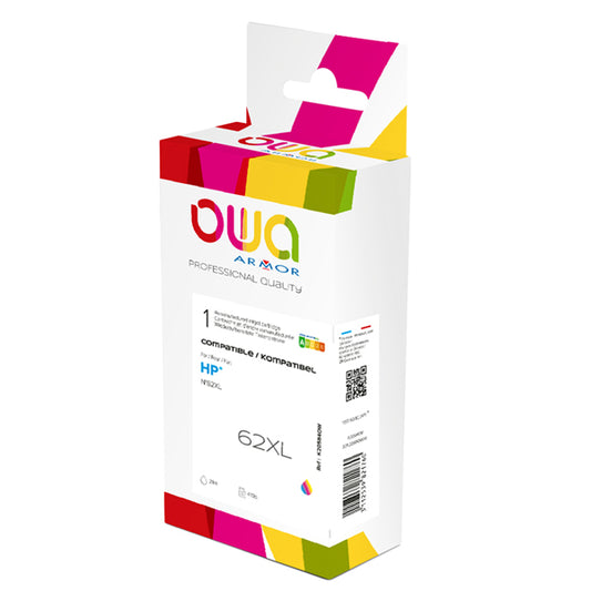 K20584OW - Armor - Cartuccia ink Compatibile  per Hp 62XL - C/M/Y - K20584OW - 18ml<br\> Altre Informazioni: <br\>Armor Cartuccia C/M/Y per HP 62XL -18ml - ARMOR Conf. da 1 Pz.