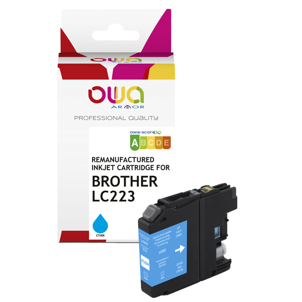 K20618OW - Armor - Cartuccia ink Compatibile  per Brother LC-223 - Ciano - K20618OW - 8 ml<br\> Altre Informazioni: <br\>Armor Cartuccia Ciano per Brother LC-223-8ml - ARMOR Conf. da 1 Pz.