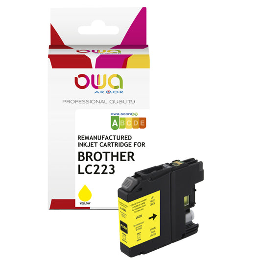 K20620OW - Armor - Cartuccia ink Compatibile  per Brother LC-223 - Giallo - K20620OW - 8 ml<br\> Altre Informazioni: <br\>Armor Cartuccia Giallo per Brother LC-223-8ml - ARMOR Conf. da 1 Pz.